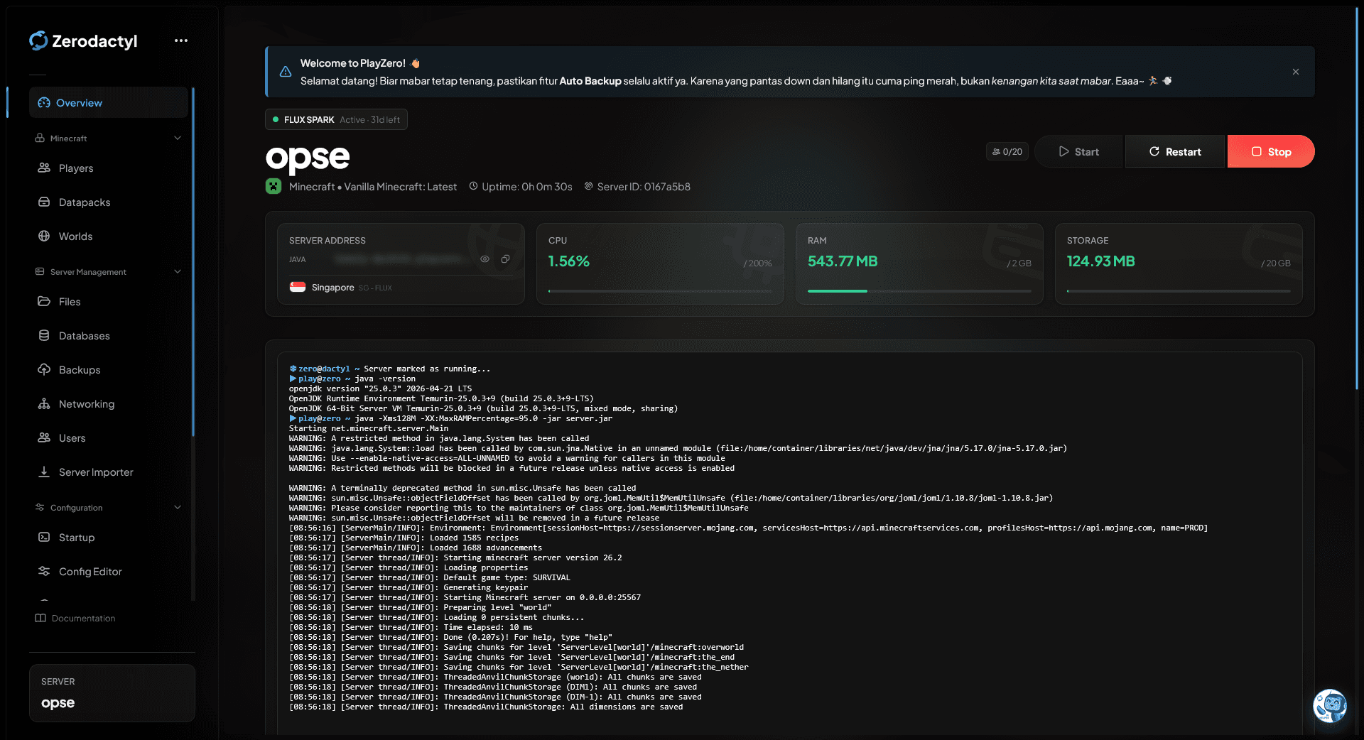 Preview project Zerodactyl